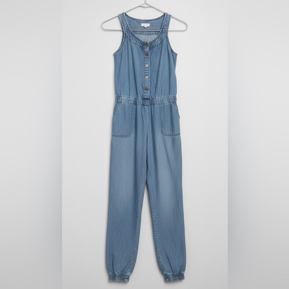 Comfortable Tractr Denim Romper/Jumpsuit- M